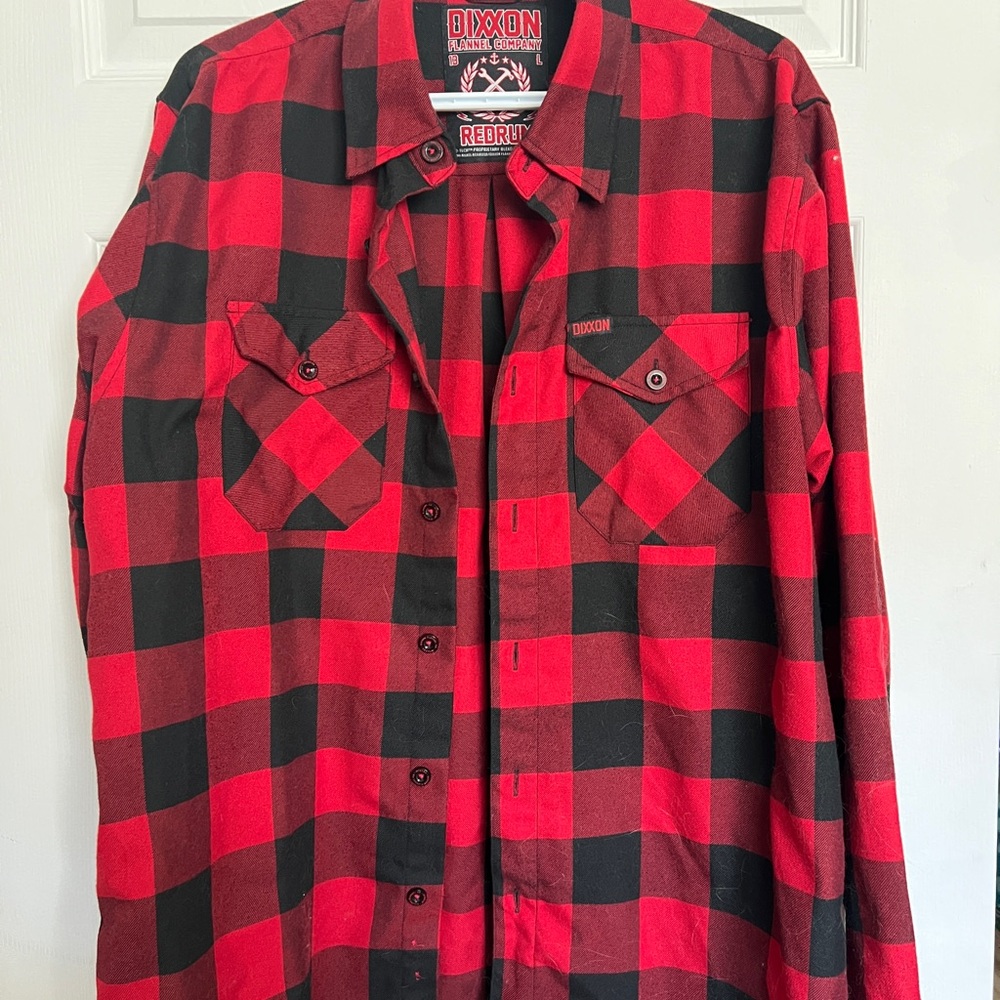 Dixxon Red and Black Plaid Shirt